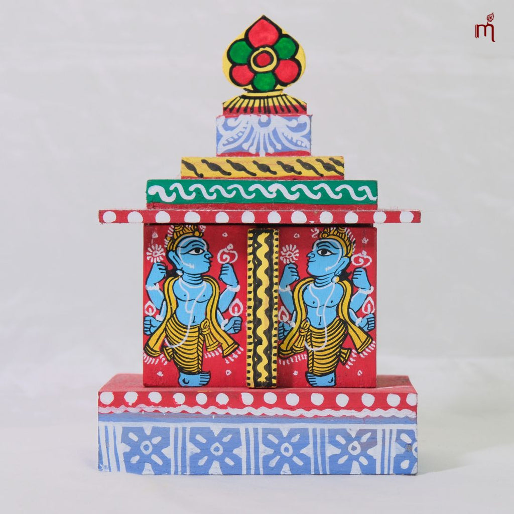 Hand-Painted Wooden Jagannath Mandir