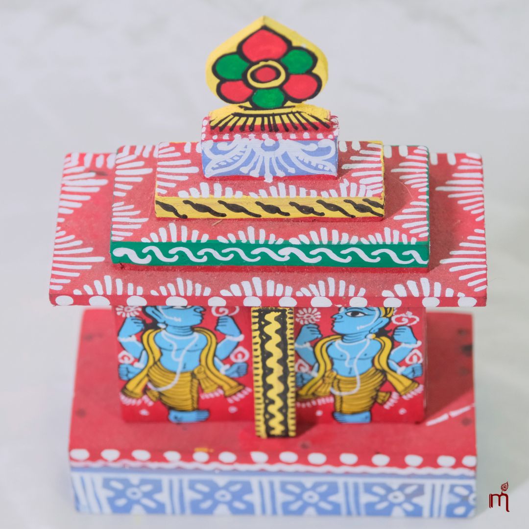 Hand-Painted Wooden Jagannath Mandir