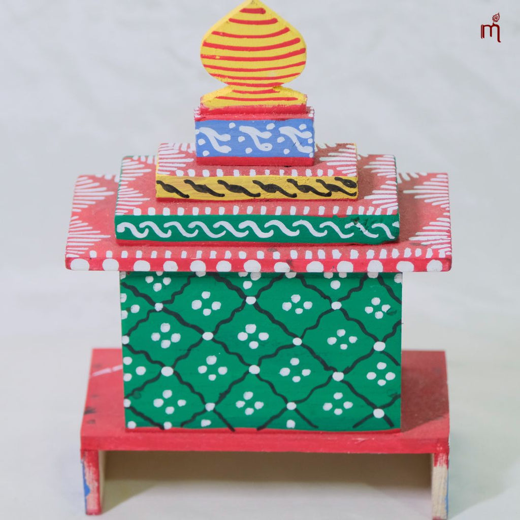 Hand-Painted Wooden Jagannath Mandir