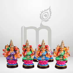 AshtaLakshmi Set 8" Clay