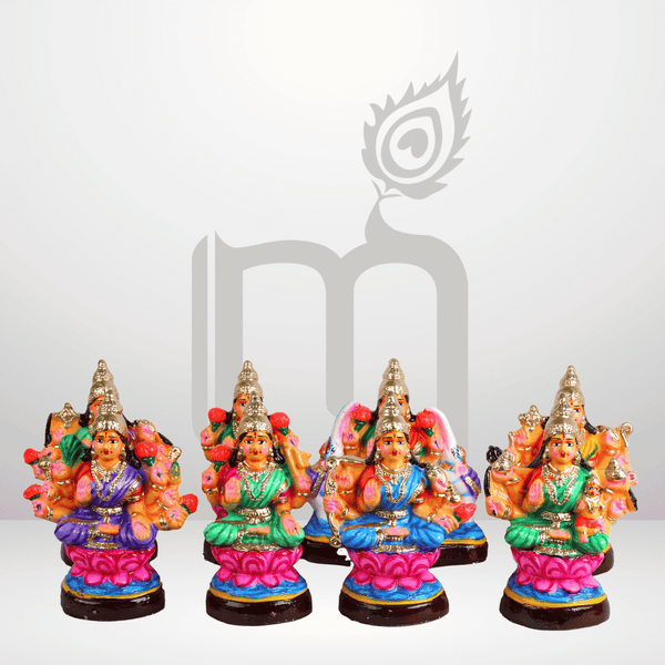 AshtaLakshmi Set 8" Clay