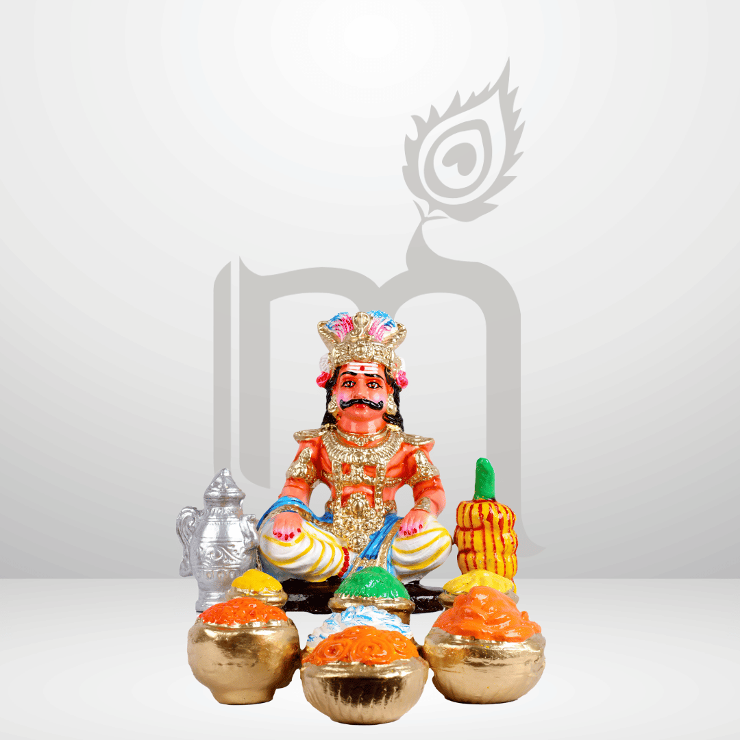 Mayabazar Ghatotkacha Set 13" Clay