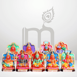 Nava Narasimha Set 7" Clay