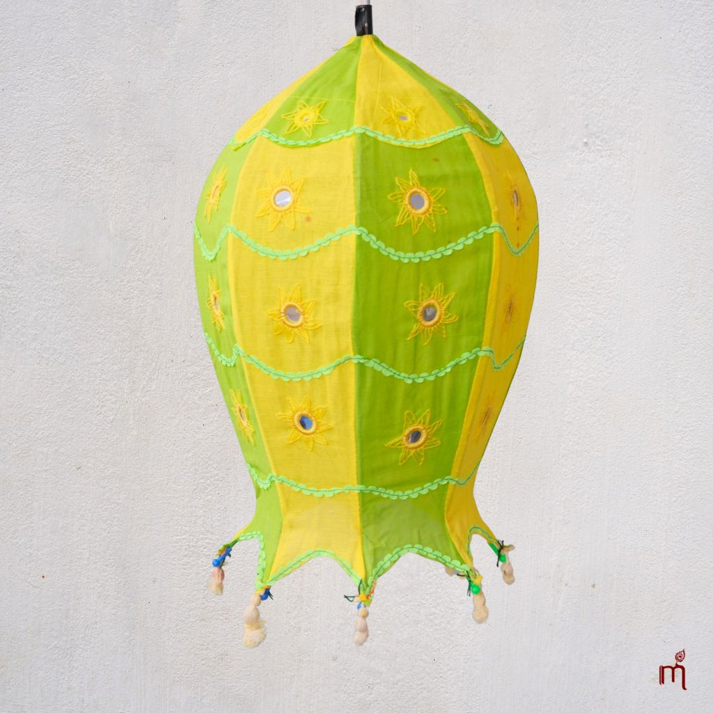 Pipili Appliqué Umbrella Lampshade Jhumar
