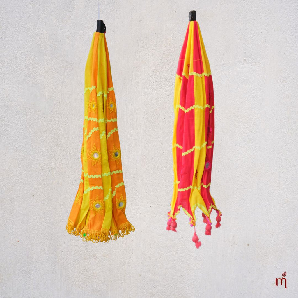 Pipili Appliqué Umbrella Lampshade Jhumar
