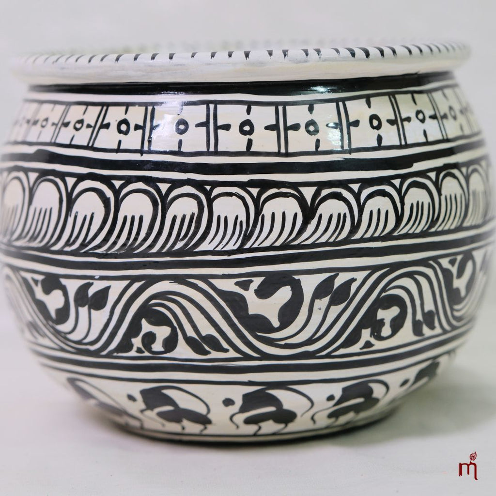 Hand-Painted Aluminium Decorative Bowl
