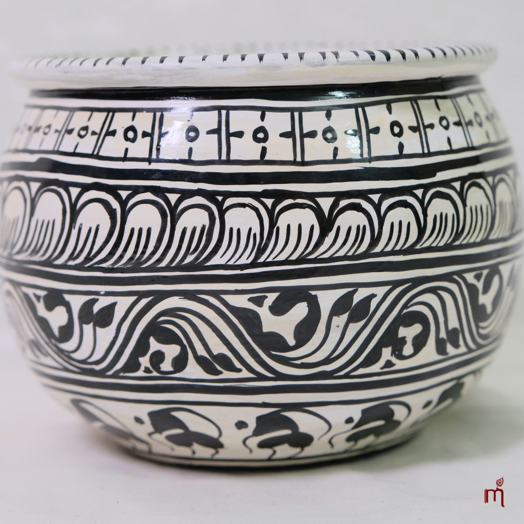 Hand-Painted Aluminium Decorative Bowl