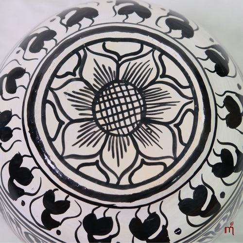 Hand-Painted Aluminium Decorative Bowl