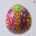 Hand-Painted Coconut Shell Jagannath Hanging