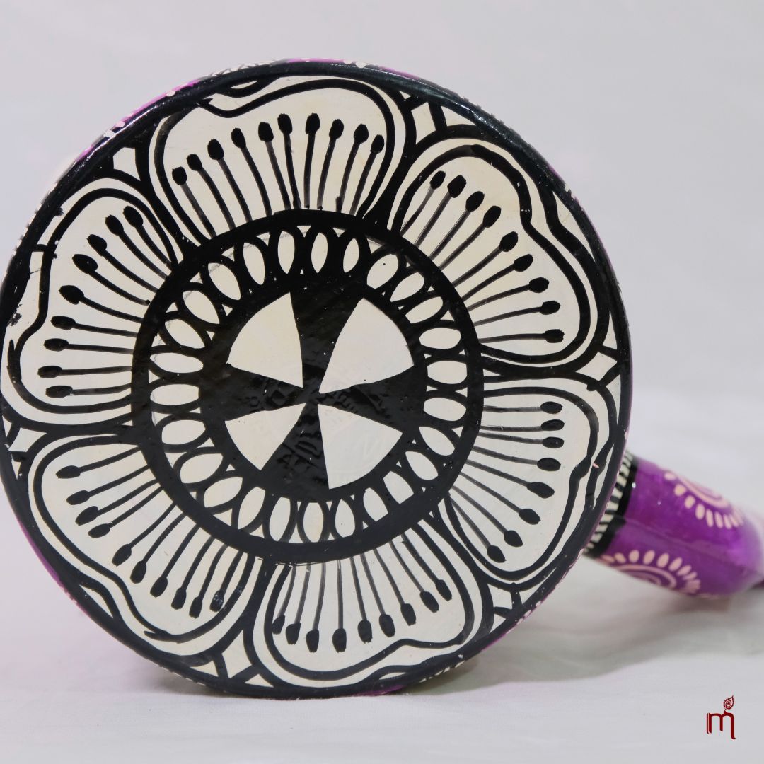 Hand-Painted Aluminium Jagannath Teapot Single Color