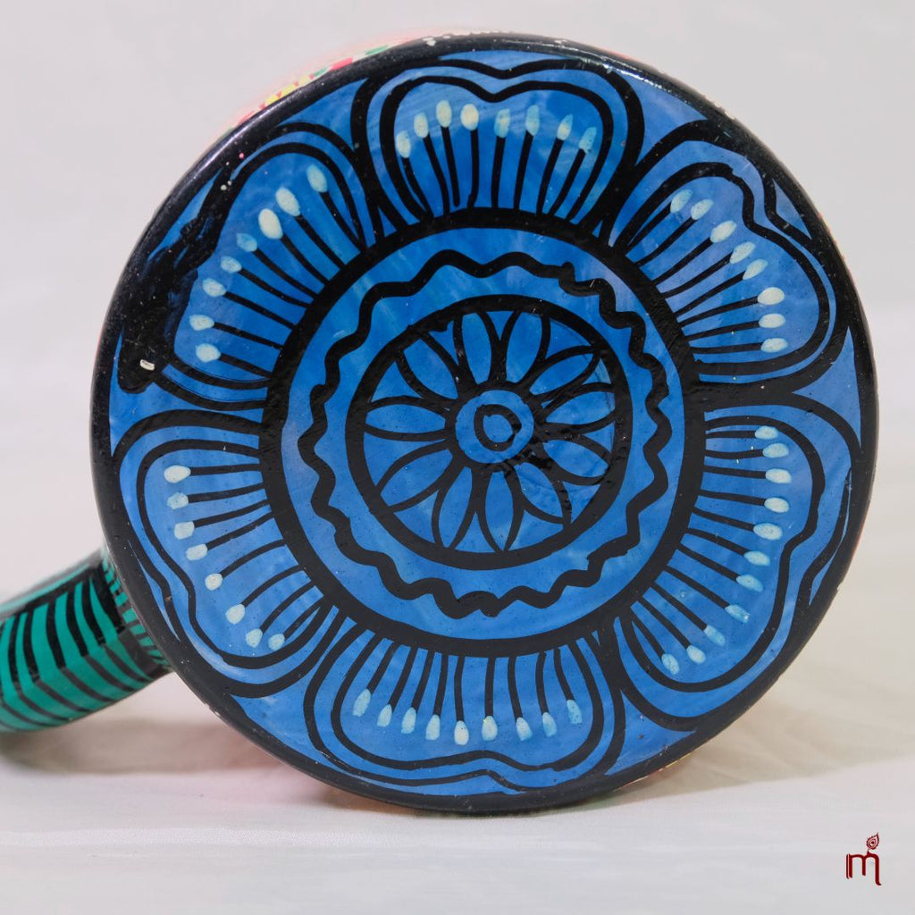 Hand-Painted Aluminium Jagannath Teapot Multicolor