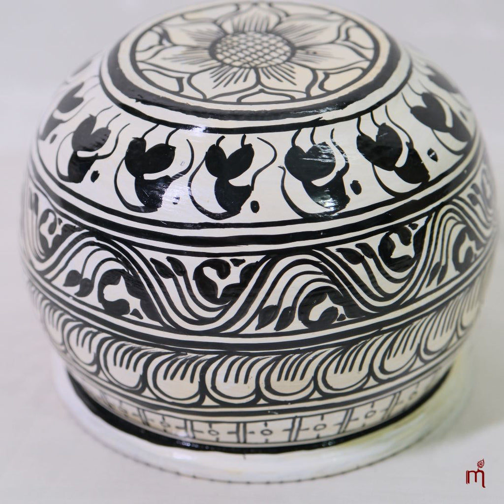 Hand-Painted Aluminium Decorative Bowl