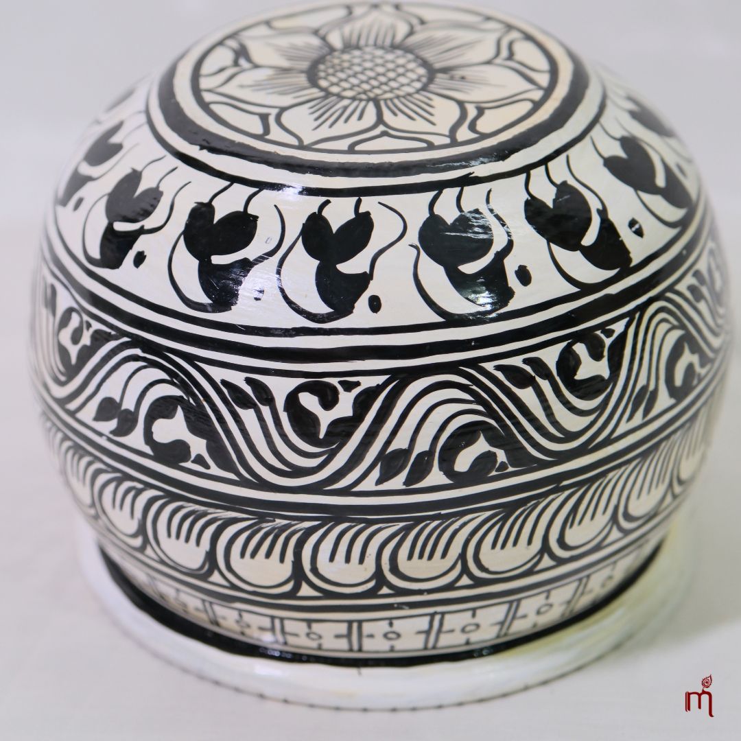 Hand-Painted Aluminium Decorative Bowl