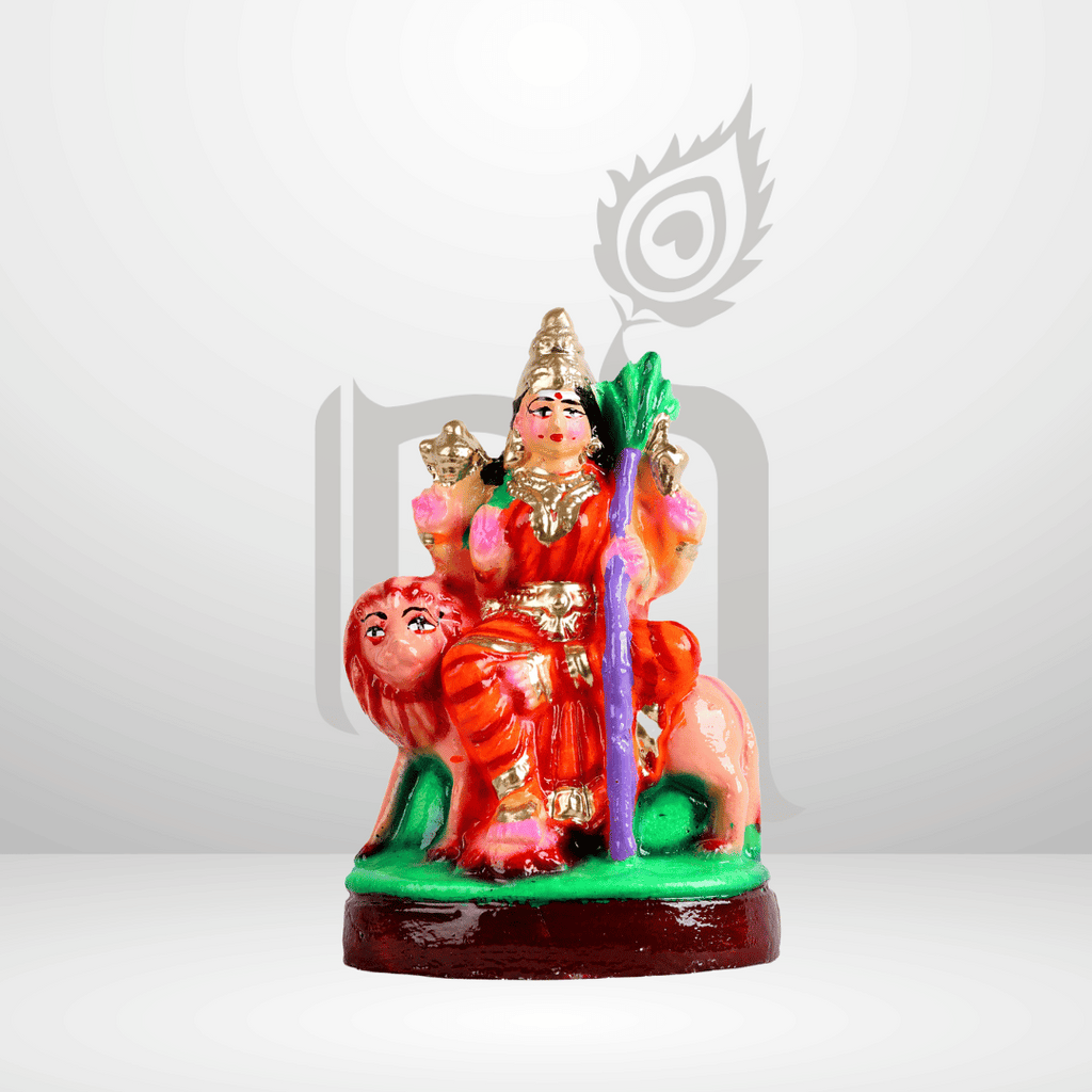Raja Rajeshwari 6" Clay Idol