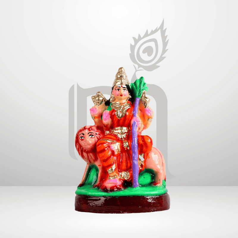 Raja Rajeshwari 6" Clay Idol