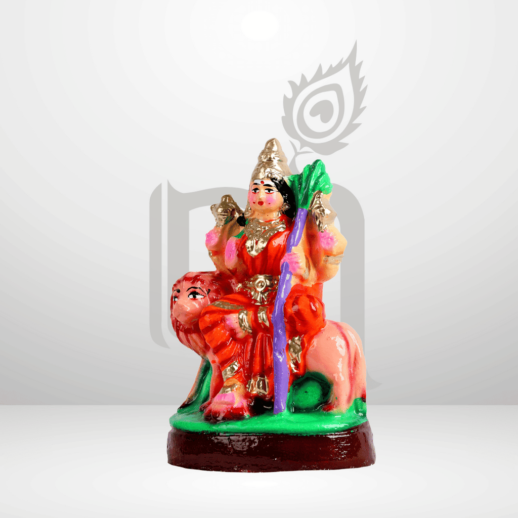 Raja Rajeshwari 6" Clay Idol