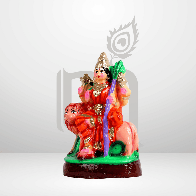 Raja Rajeshwari 6" Clay Idol