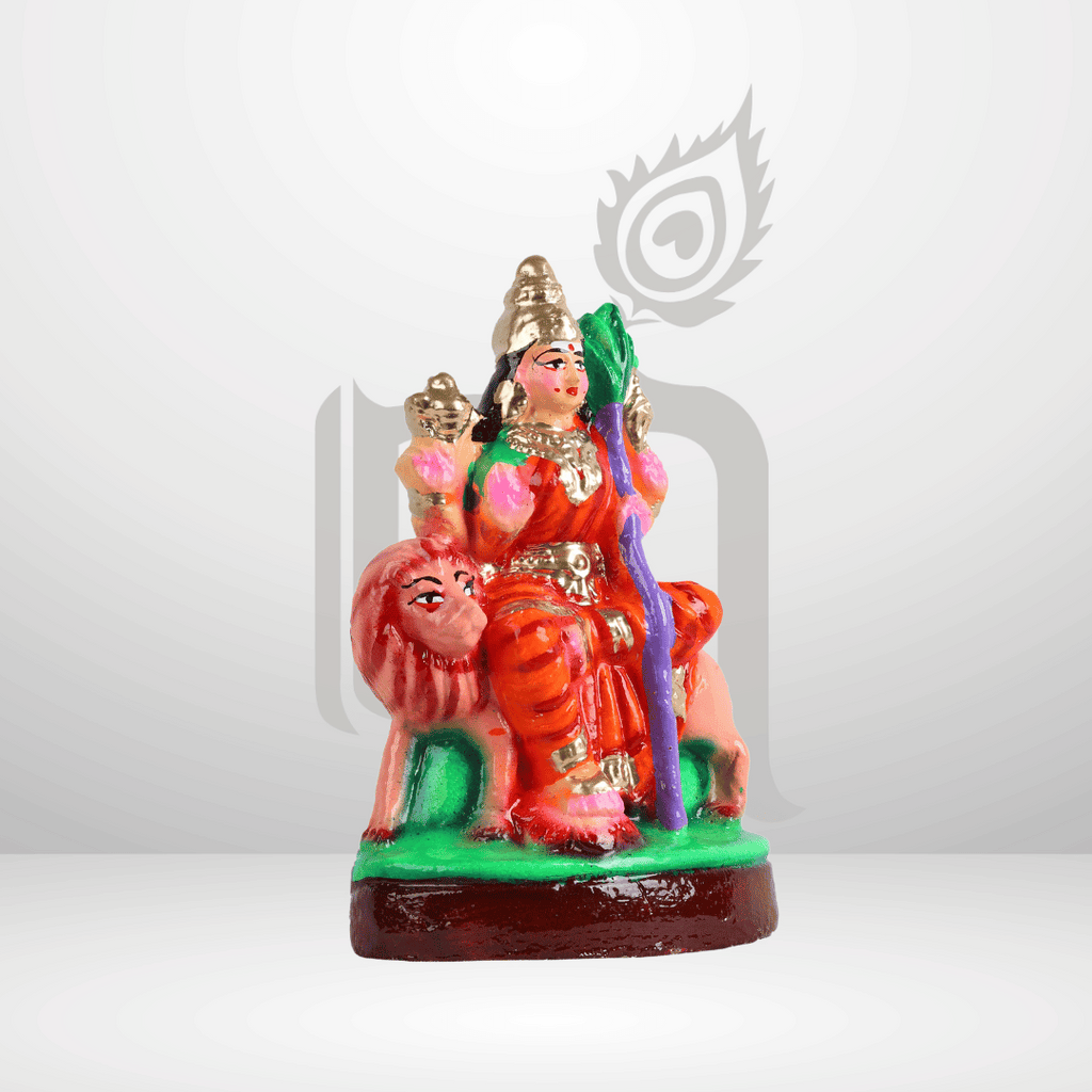 Raja Rajeshwari 6" Clay Idol