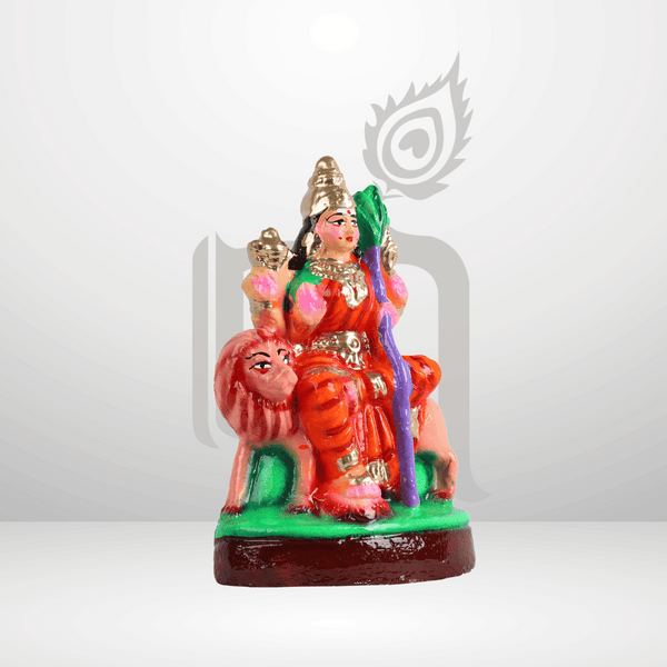 Raja Rajeshwari 6" Clay Idol