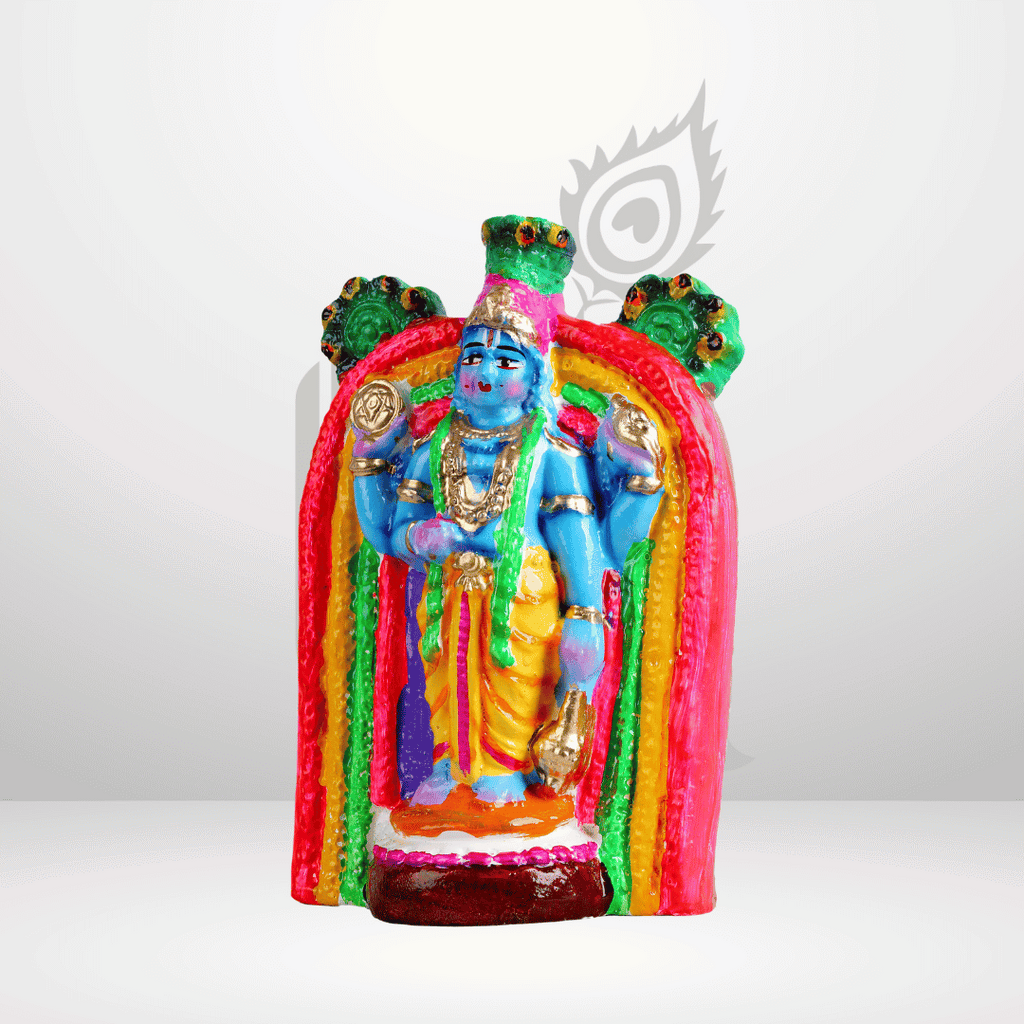 Guruvayur Krishna 6" Clay Idol