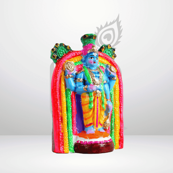 Guruvayur Krishna 6" Clay Idol