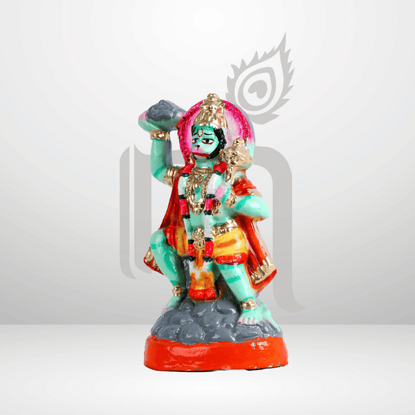 Sanjeevini Hanuman 6" Clay Idol