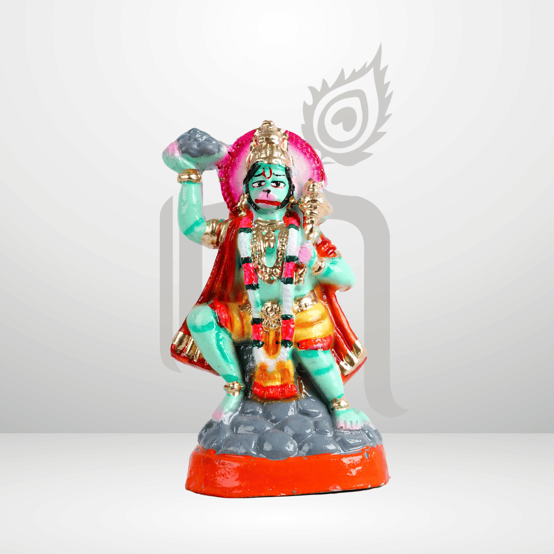 Sanjeevini Hanuman 6" Clay Idol