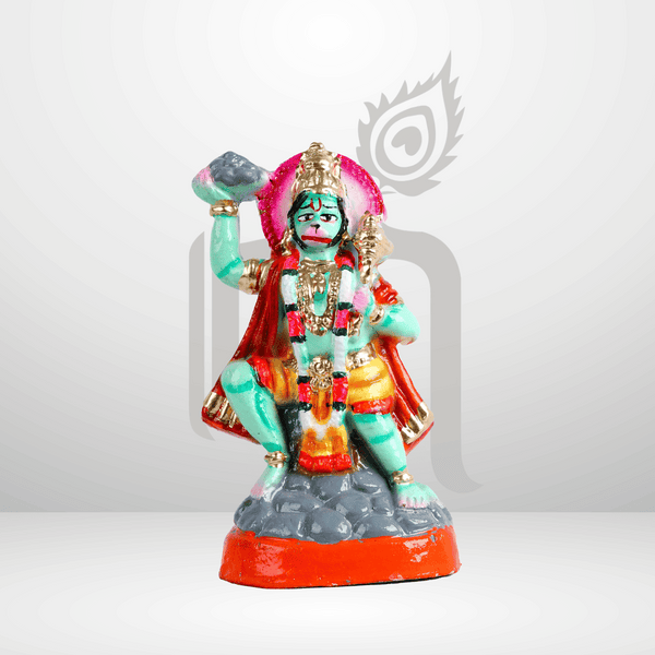 Sanjeevini Hanuman 6" Clay Idol