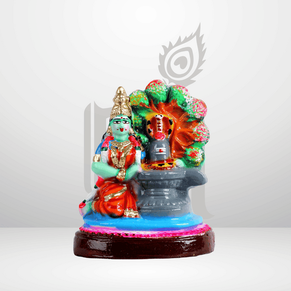 Shiva Parvathi 6" Clay