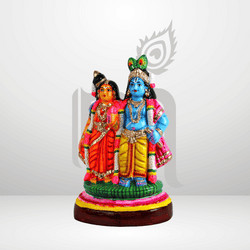 Radha Krishna 10" Paper Mache