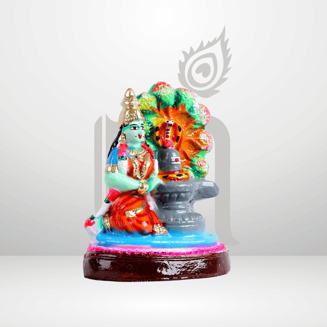 Shiva Parvathi 6" Clay