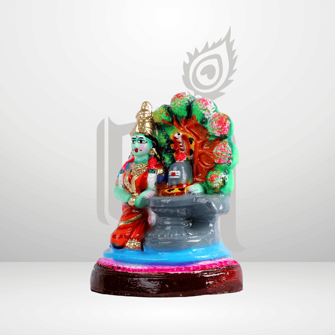 Shiva Parvathi 6" Clay